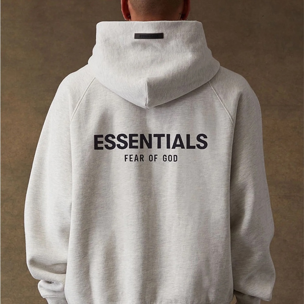 Essentials light oatmeal hoodie